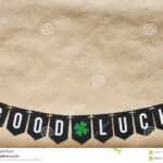 Good Luck Banner Lettering Stock Image. Image Of Preparation regarding Good Luck Banner Template