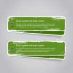 Grungy Vector Green Badges – Banners With Worn Out Paint Regarding Staples Banner Template