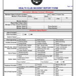 Gym Incident Report Template – Fill Online, Printable Within Injury Report Form Template