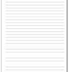 Handwriting Paper with Ruled Paper Word Template