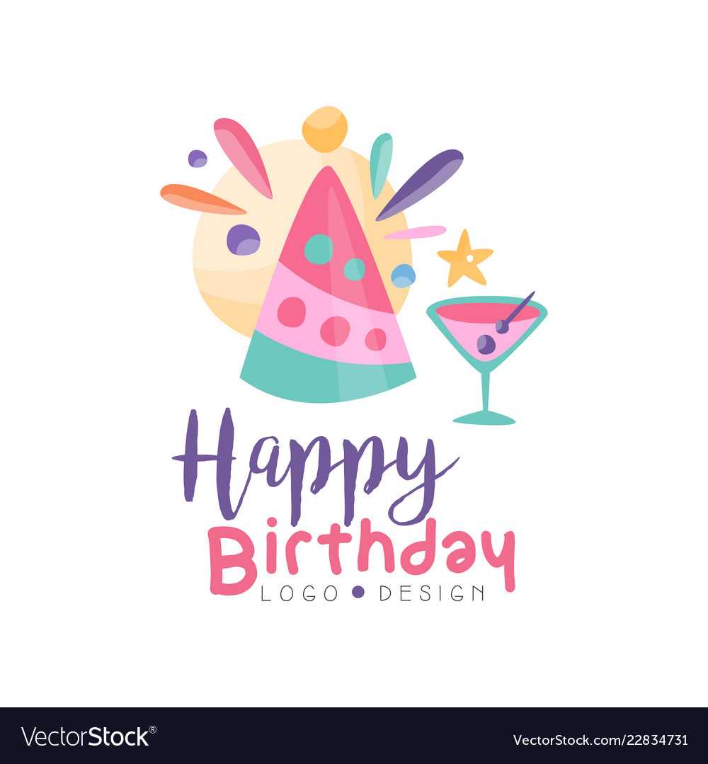 Happy Birthday Logo Creative Template For Banner Intended For Free Happy Birthday Banner Templates Download