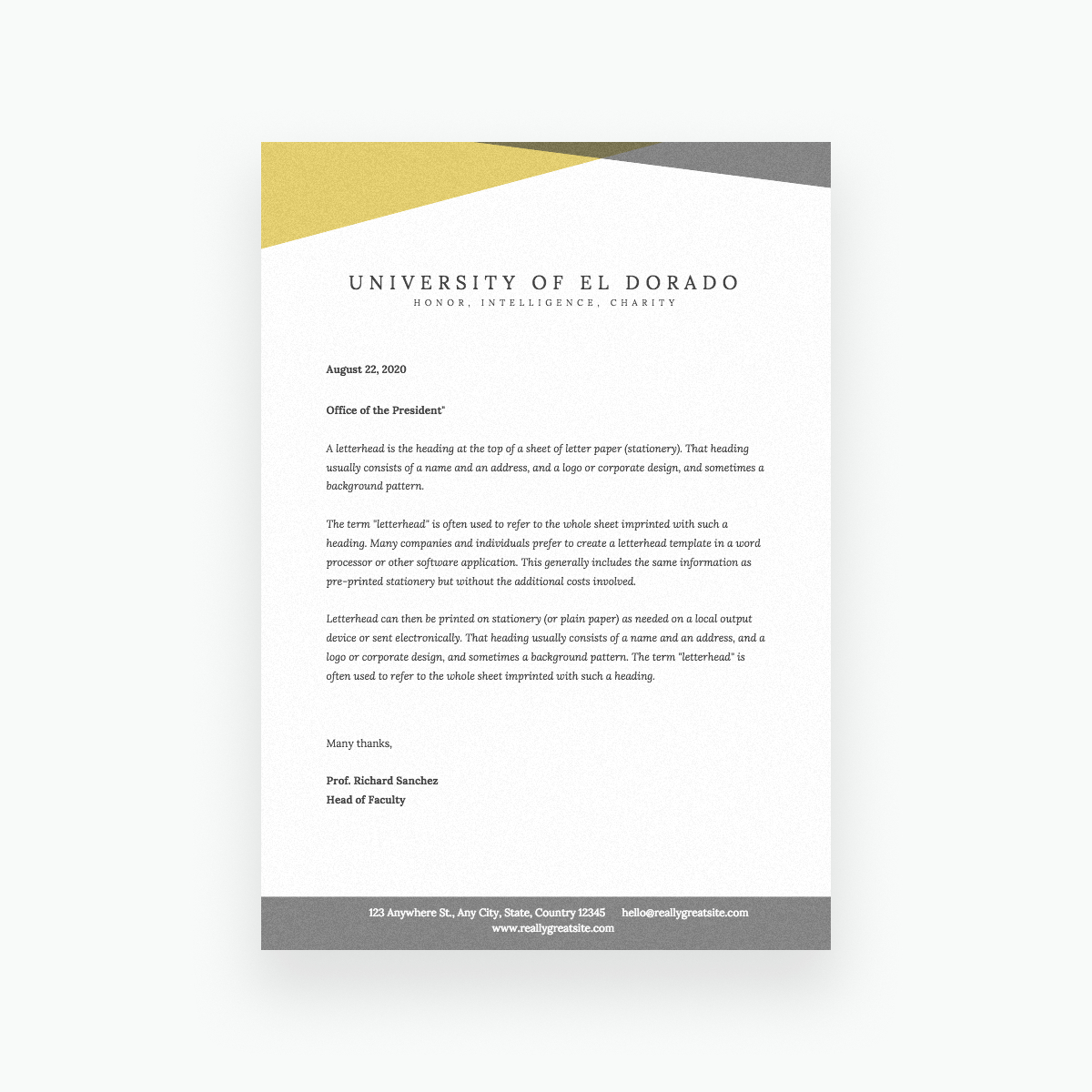 Head Letter Template – Papele.alimentacionsegura For Headed Letter Template Word