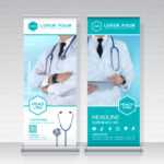 Healthcare And Medical Roll Up Design, Standee And Banner Within Medical Banner Template