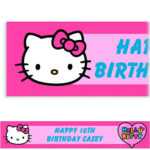 Hello Kitty Banner Clipart Throughout Hello Kitty Banner Template