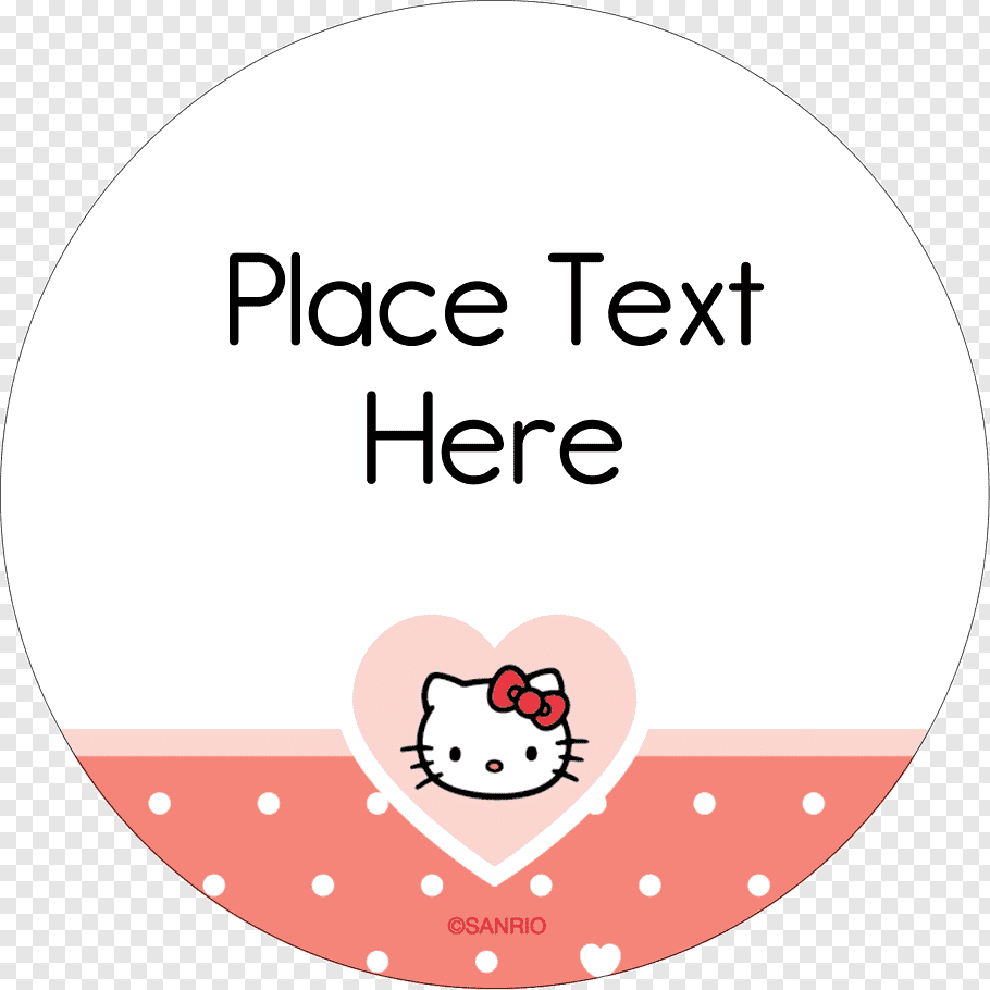 Hello Kitty Name Tag, Sticker, Label, Printing, Avery With Hello Kitty Birthday Banner Template Free
