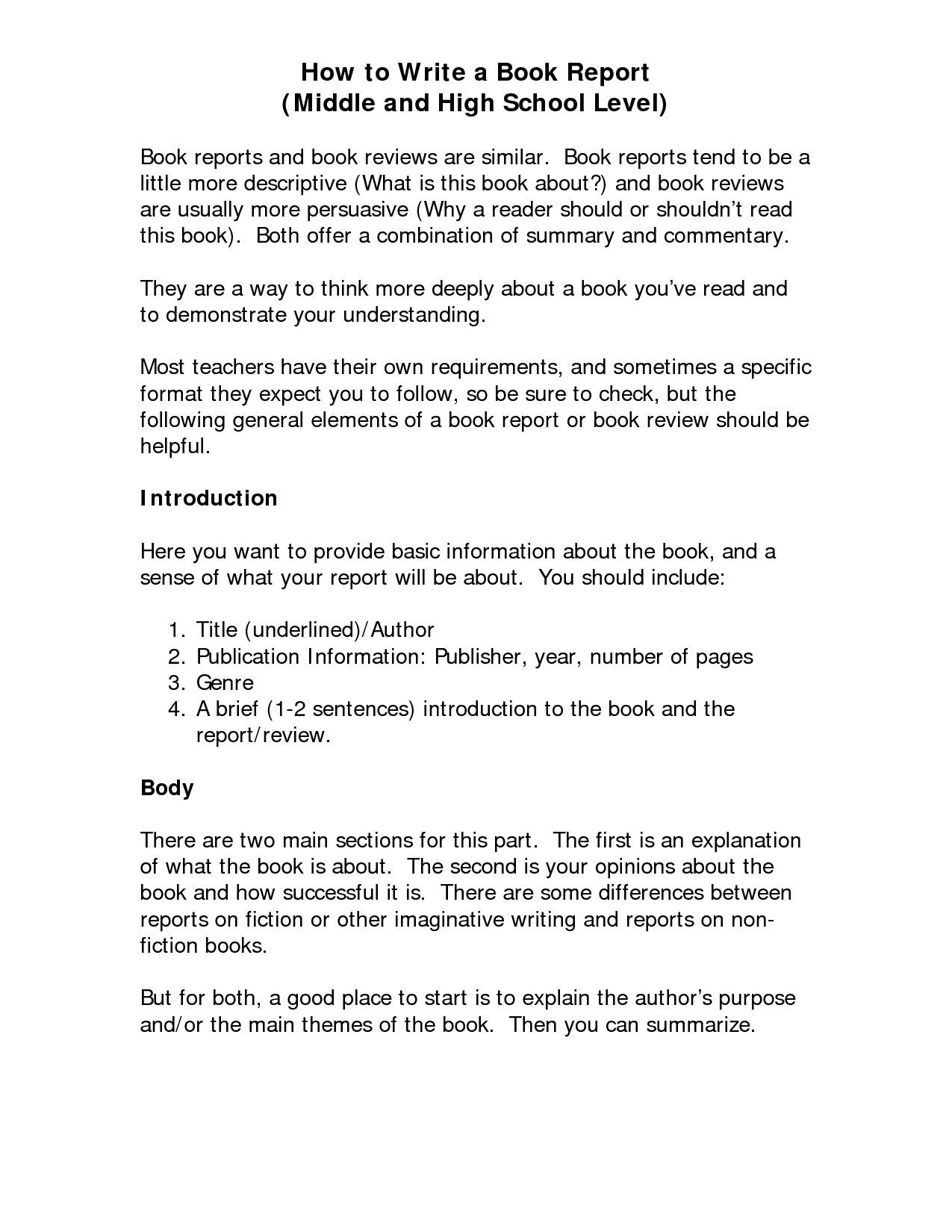 History Book Review Essay Example Sample Pdf Report Format For High School Book Report Template