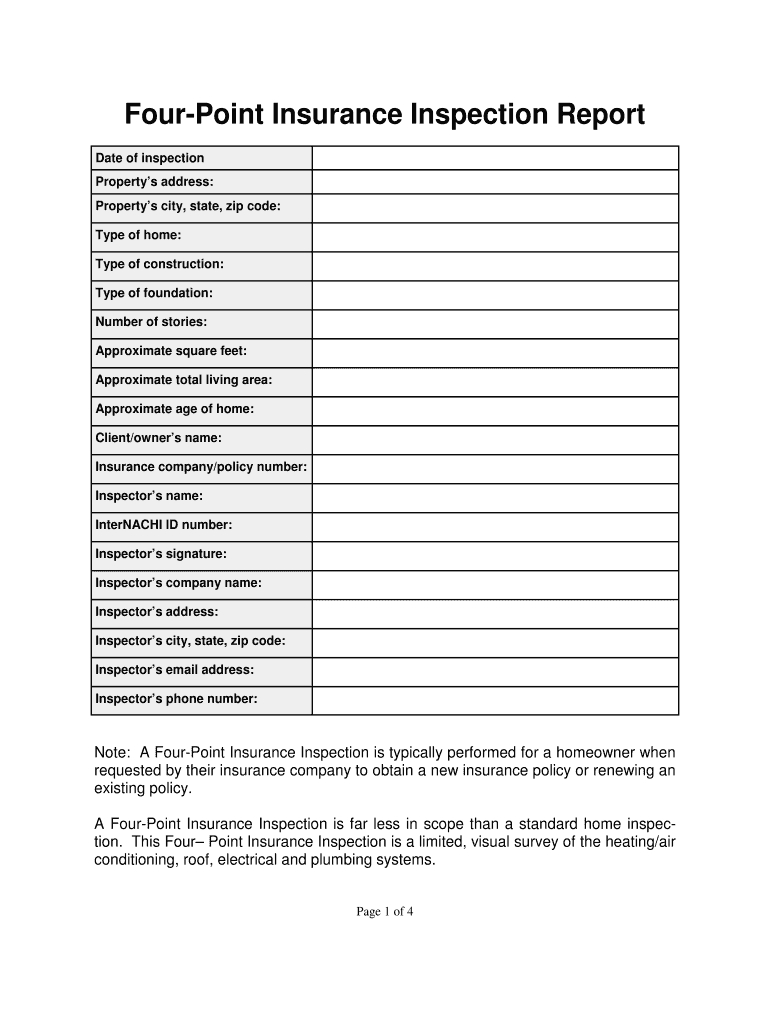 Home Inspection Forms – Fill Online, Printable, Fillable Inside Property Management Inspection Report Template