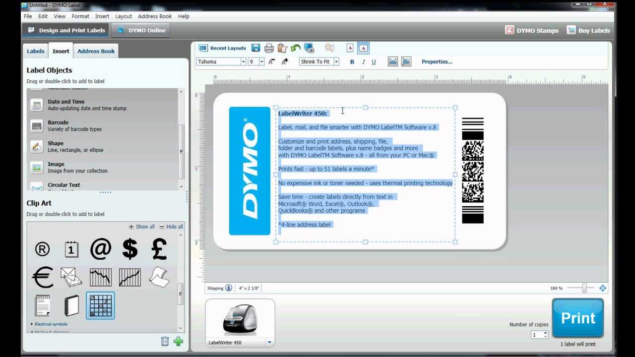 dymo labelwriter 450 software