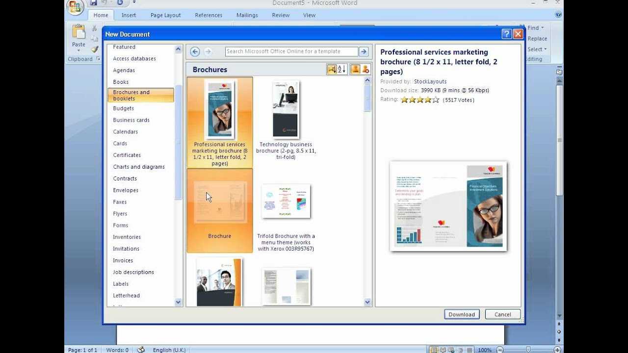 How To Create A Brochure With Microsoft Word 2007 Throughout Booklet Template Microsoft Word 2007