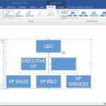 How To Create An Organization Chart In Word 2016 Regarding Org Chart Template Word