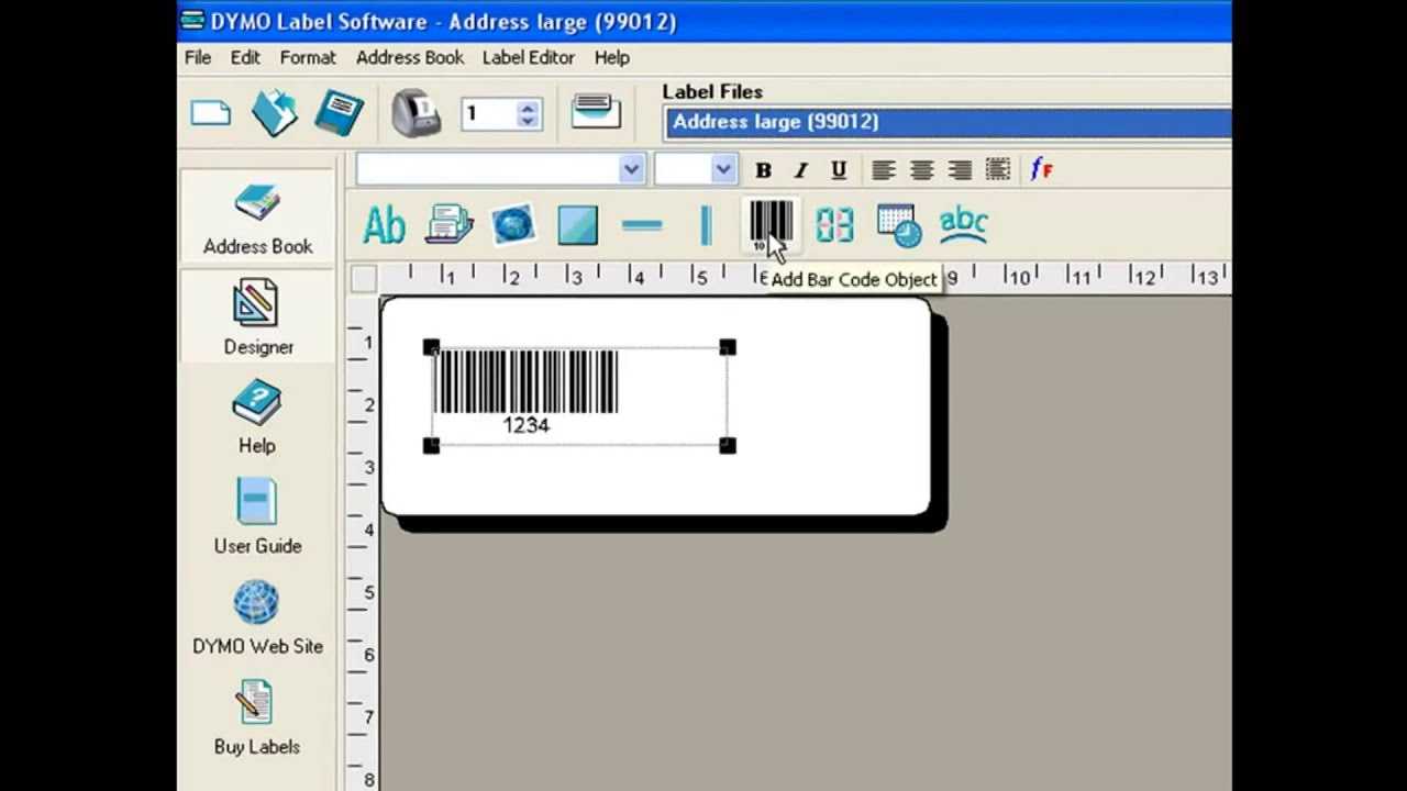 How To Create Barcode With Dymo Label Software Inside Dymo Label Templates For Word