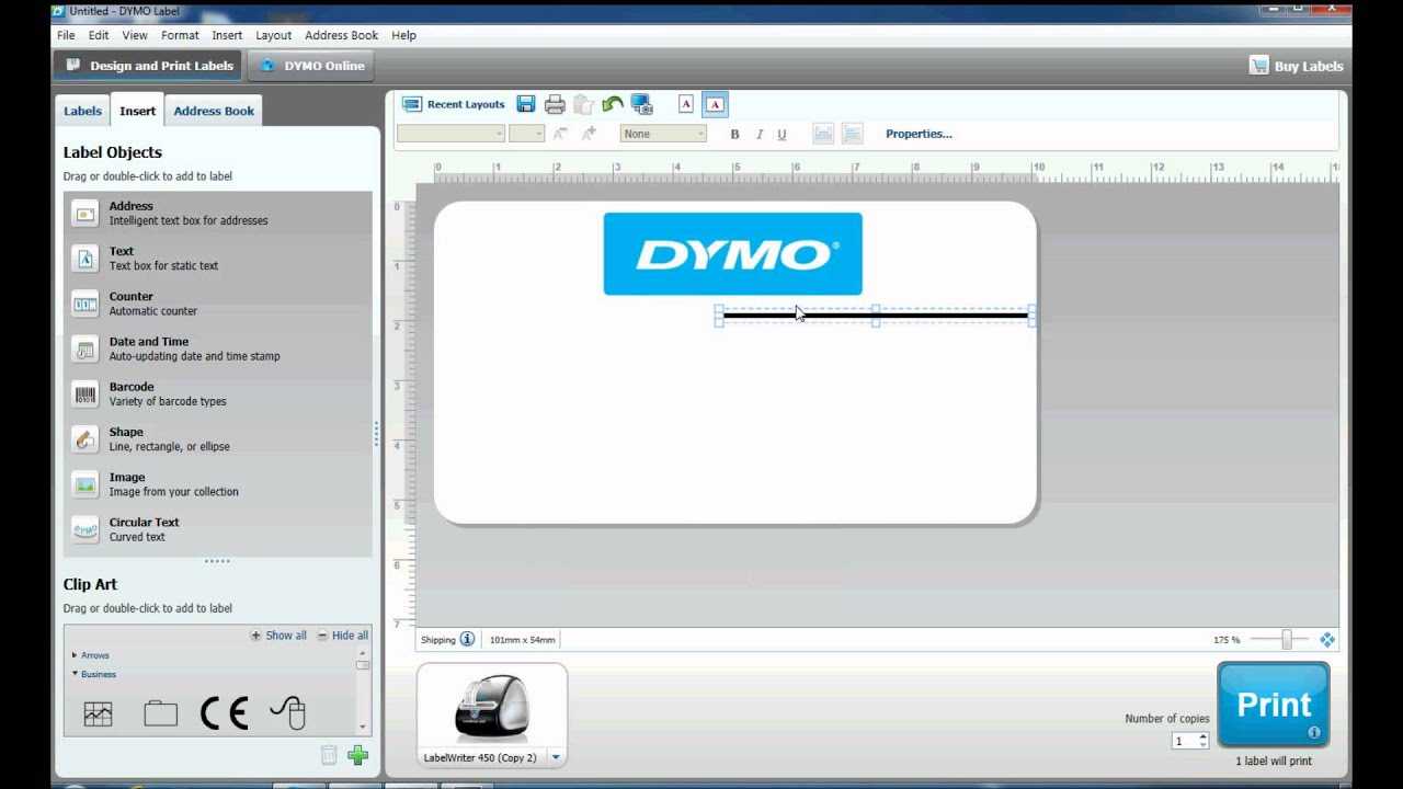 How To Create Complex Labels In Dymo Label Software With Regard To Dymo Label Templates For Word