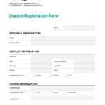How To Customize A Registration Form Template Using Intended For School Registration Form Template Word