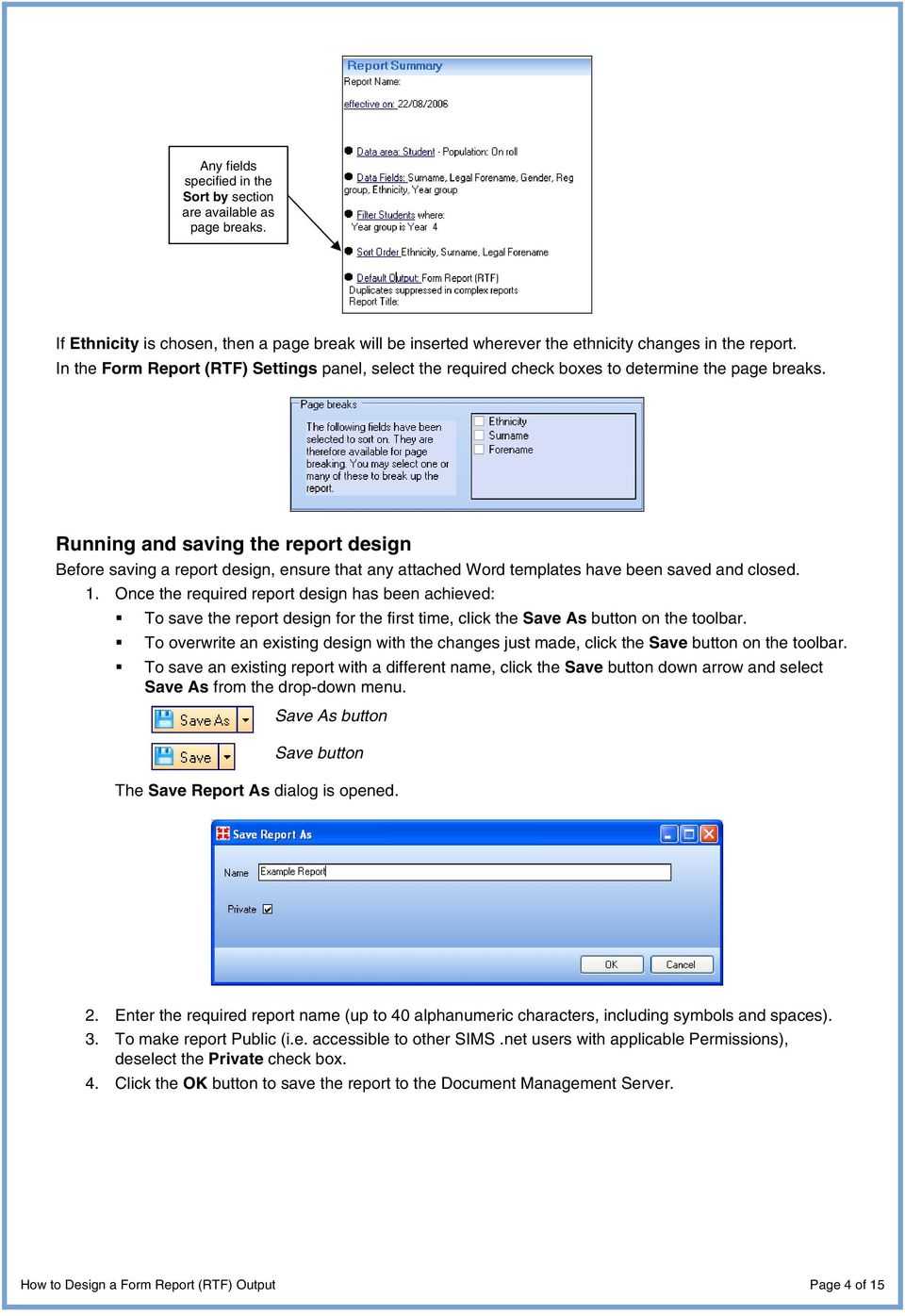 How To Design A Form Report (Rtf) Output - Pdf Free Download Pertaining To Cognos Report Design Document Template