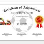 How To Easily Make A Certificate Of Achievement Award With Ms Word With Soccer Certificate Templates For Word