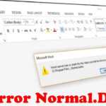 How To Fix Word Error Normal.dot &quot;word Cannot Save Or Create This File&quot; with regard to Word Cannot Open This Document Template
