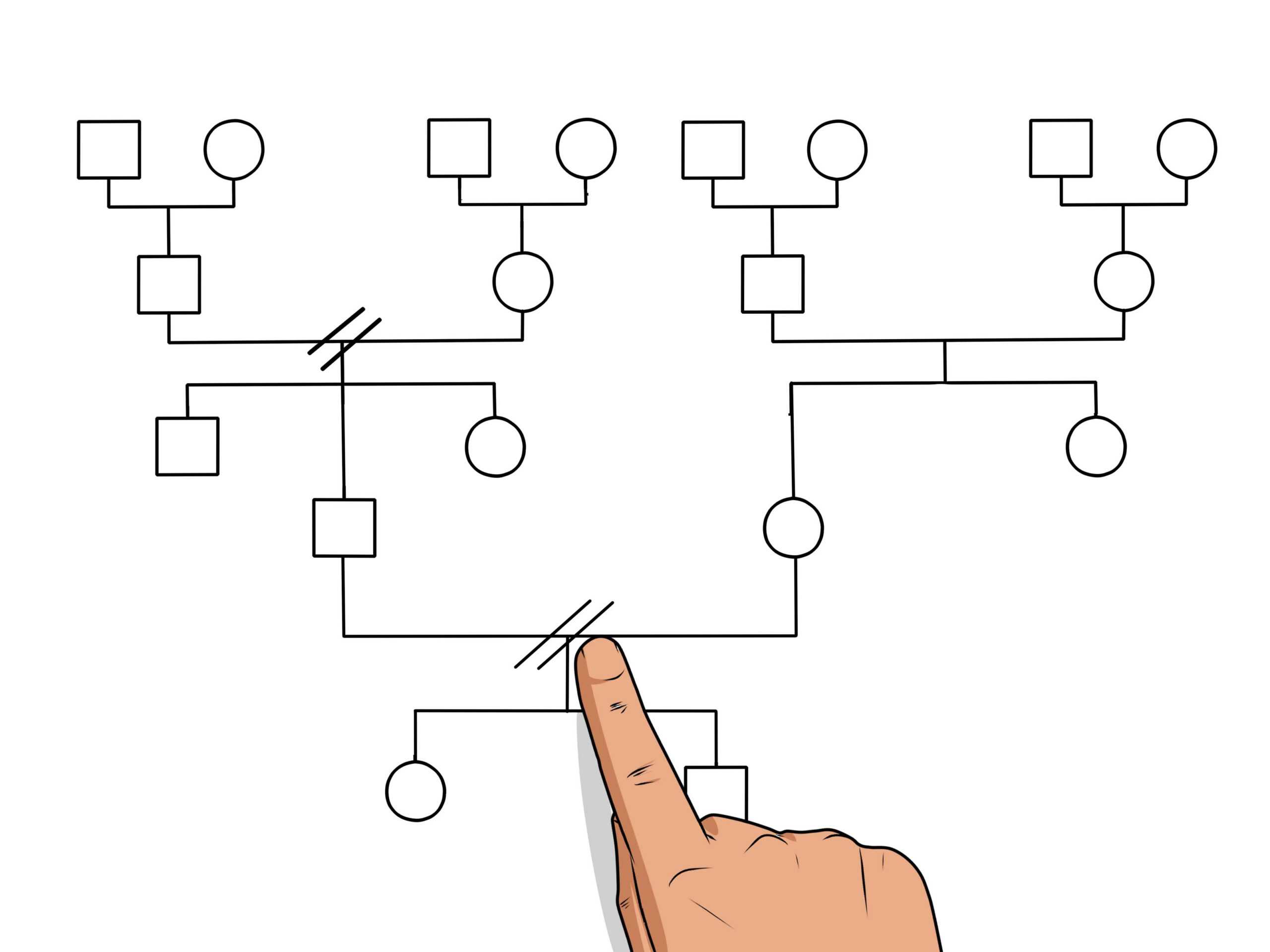 How To Make A Genogram: 14 Steps (With Pictures) – Wikihow For Genogram Template For Word