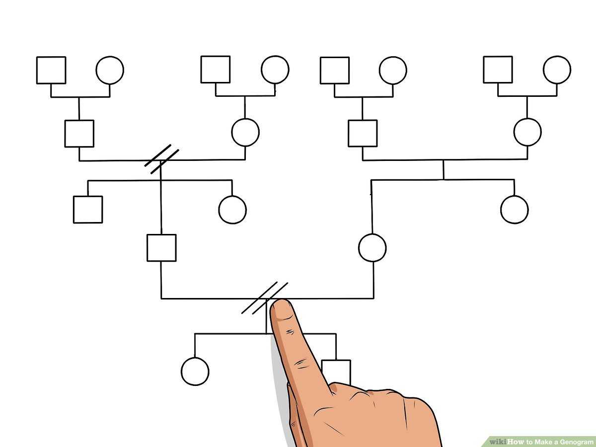 How To Make A Genogram: 14 Steps (With Pictures) – Wikihow Throughout Family Genogram Template Word