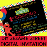 How To Make A Sesame Street Digital Invitation | Includes Within Sesame Street Banner Template