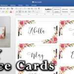 How To Make Diy Place Cards With Mail Merge In Ms Word And Adobe Illustrator Inside Tent Name Card Template Word