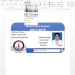 How To Make Id Card Design In Ms Word Urdu Tutorial For Id Badge Template Word