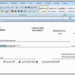 How To Print A Check Draft Template for Blank Check Templates For Microsoft Word