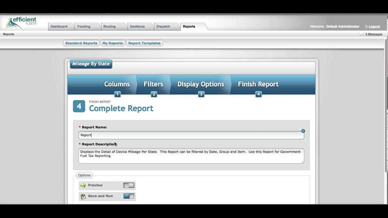 How To Setup A Mileagestate Report Template – Milo Fleet Management  System For Fleet Report Template