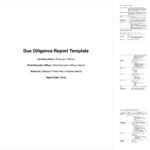 How To Write An Effective M&amp;a Due Diligence Report [Sample] for Vendor Due Diligence Report Template