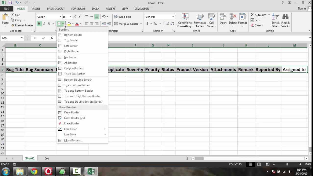 How To Write Defect Report Template In Excel For Bug Summary Report Template