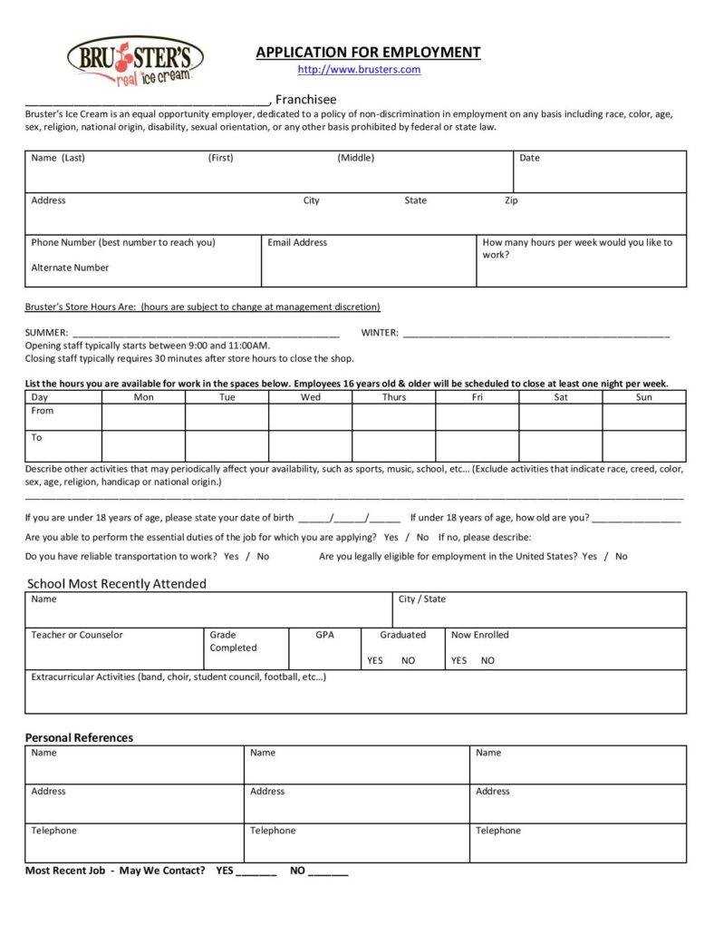 How Useful Are Job Application Forms In Recruitment | Free With Regard To Employment Application Template Microsoft Word