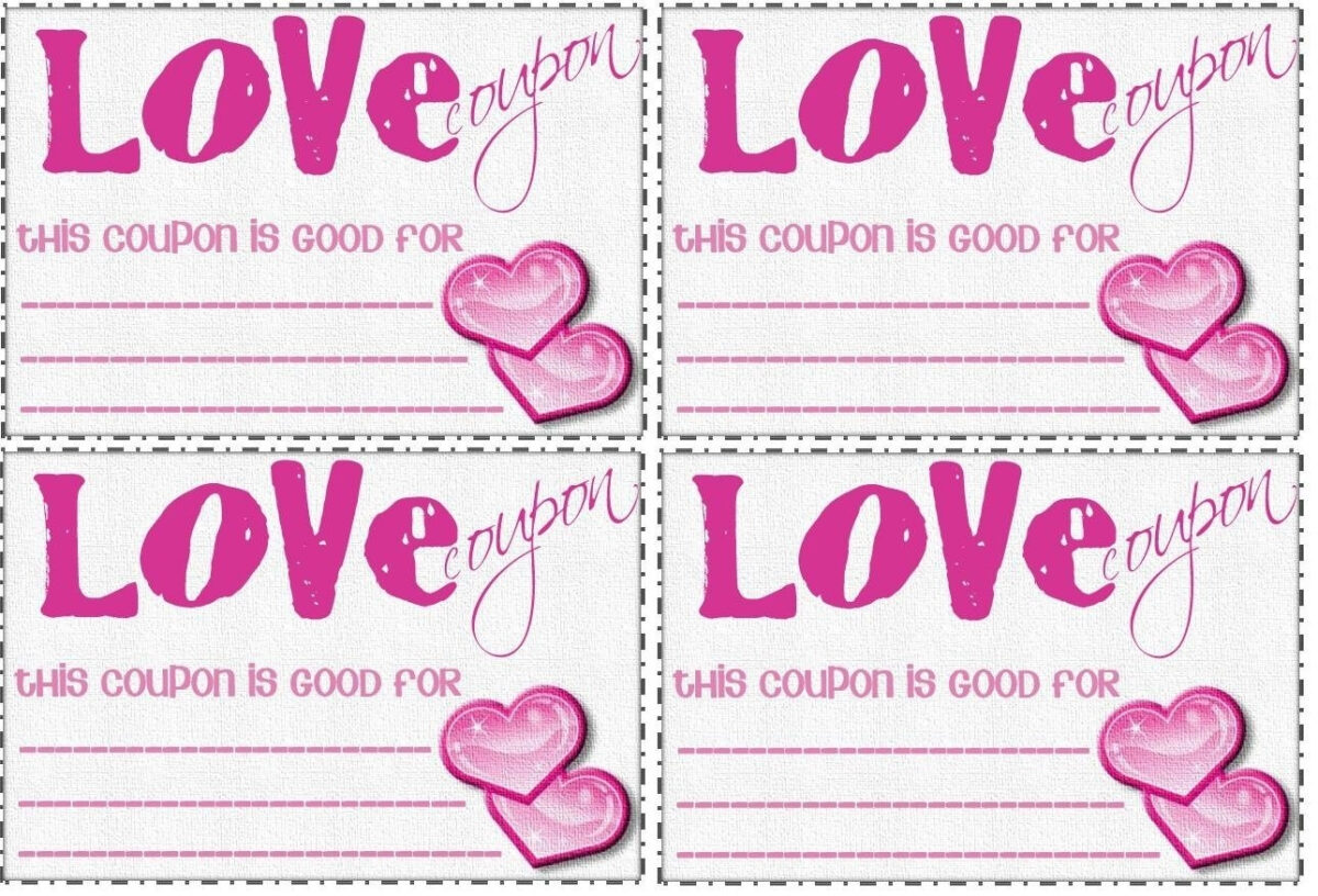 Love Coupon Template For Word