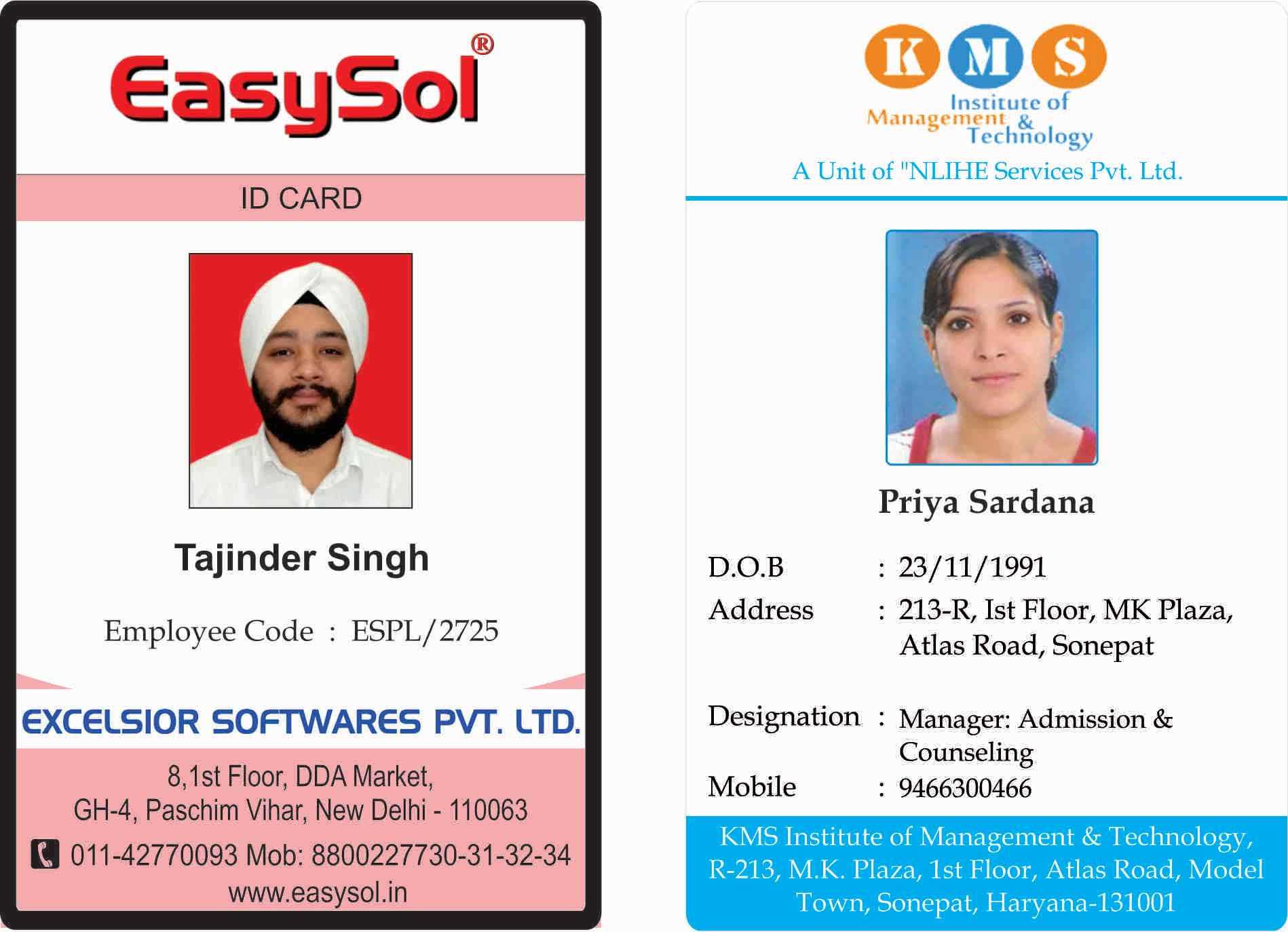 Identity Card Sample For Employee – Barati.ald2014 For Id Badge Template Word