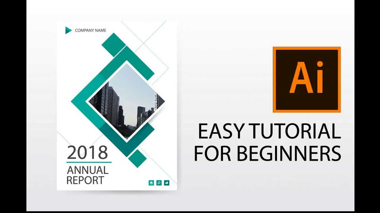 Illustrator Tutorial : How To Design Annual Report Cover, Brochure, Flyer  Template Intended For Illustrator Report Templates