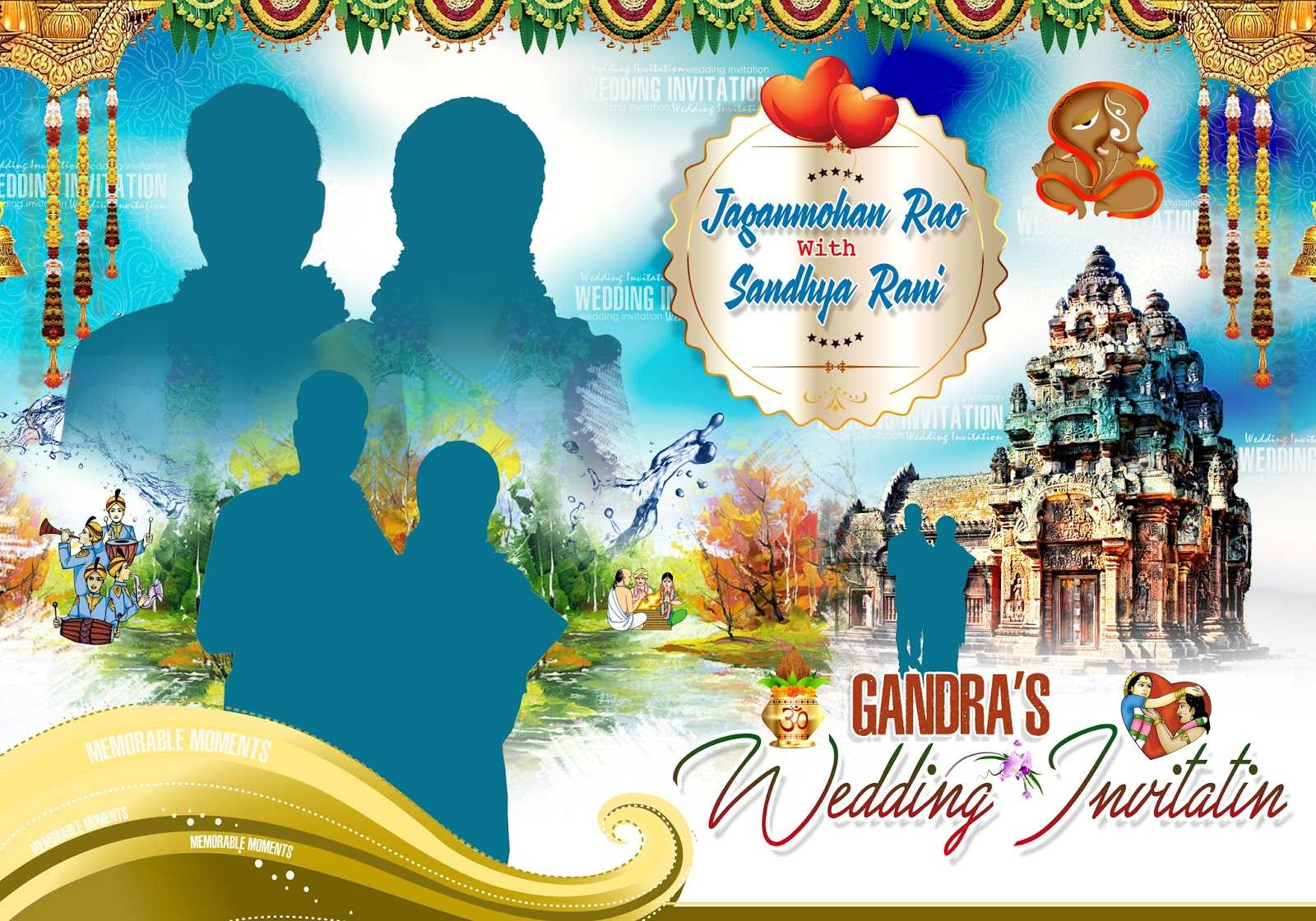 Indian Wedding Banners Psd Template Free Downloads – Gfx All Within Wedding Banner Design Templates