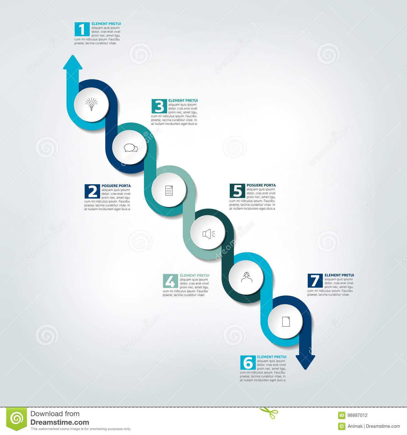 Infographic Timeline Report, Template, Chart, Scheme Stock Inside Mi Report Template