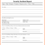 Information Technology Incident Report Template Regarding Template For Information Report