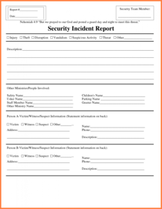 Information Technology Incident Report Template regarding Template For Information Report