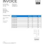 Invoice Template | Create And Send Free Invoices Instantly Regarding Web Design Invoice Template Word