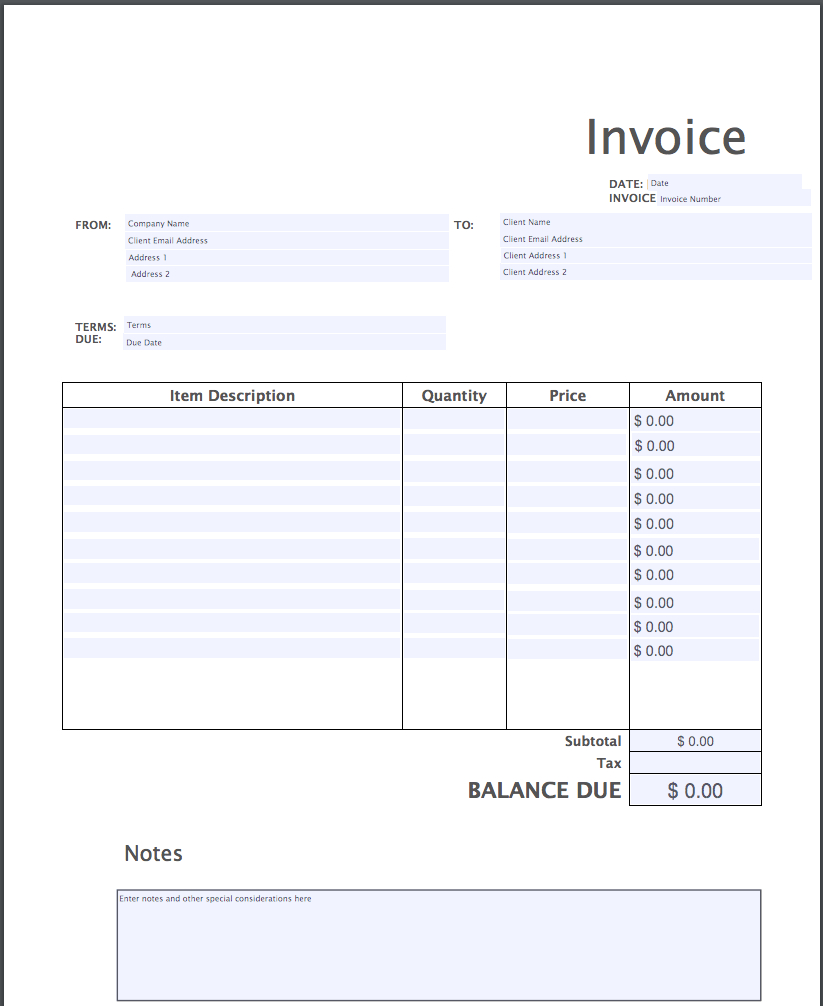 Invoice Template Pdf | Free Download | Invoice Simple Throughout Free Printable Invoice Template Microsoft Word
