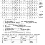 Irregular Verb Wordsearch – English Esl Worksheets For With Word Sleuth Template