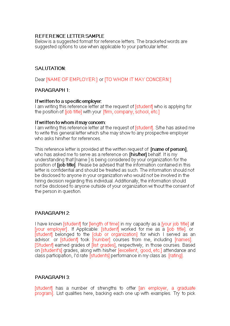 Job Reference Letter | Templates At Allbusinesstemplates Regarding Business Reference Template Word