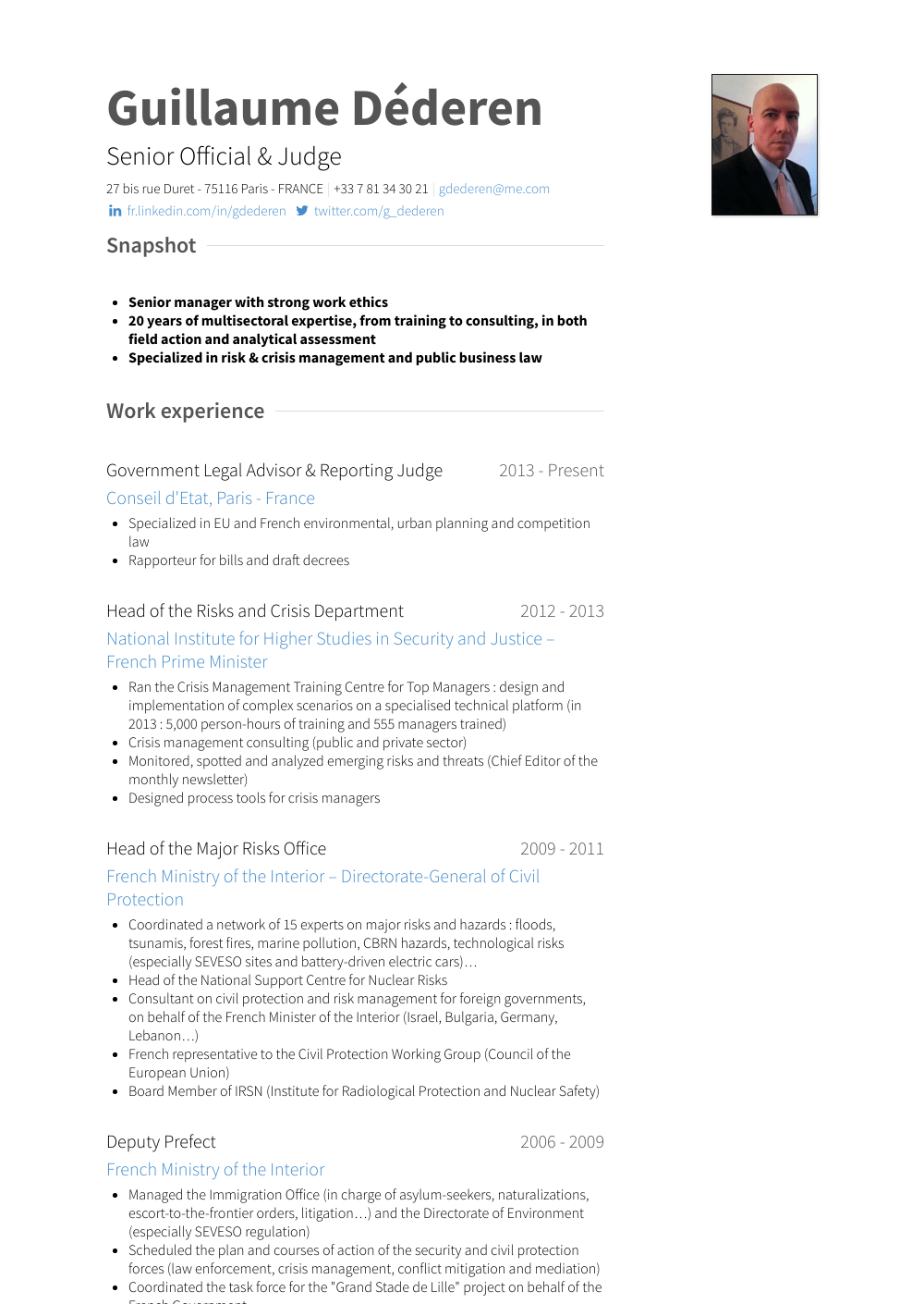 Judge – Resume Samples And Templates | Visualcv Within Rapporteur Report Template
