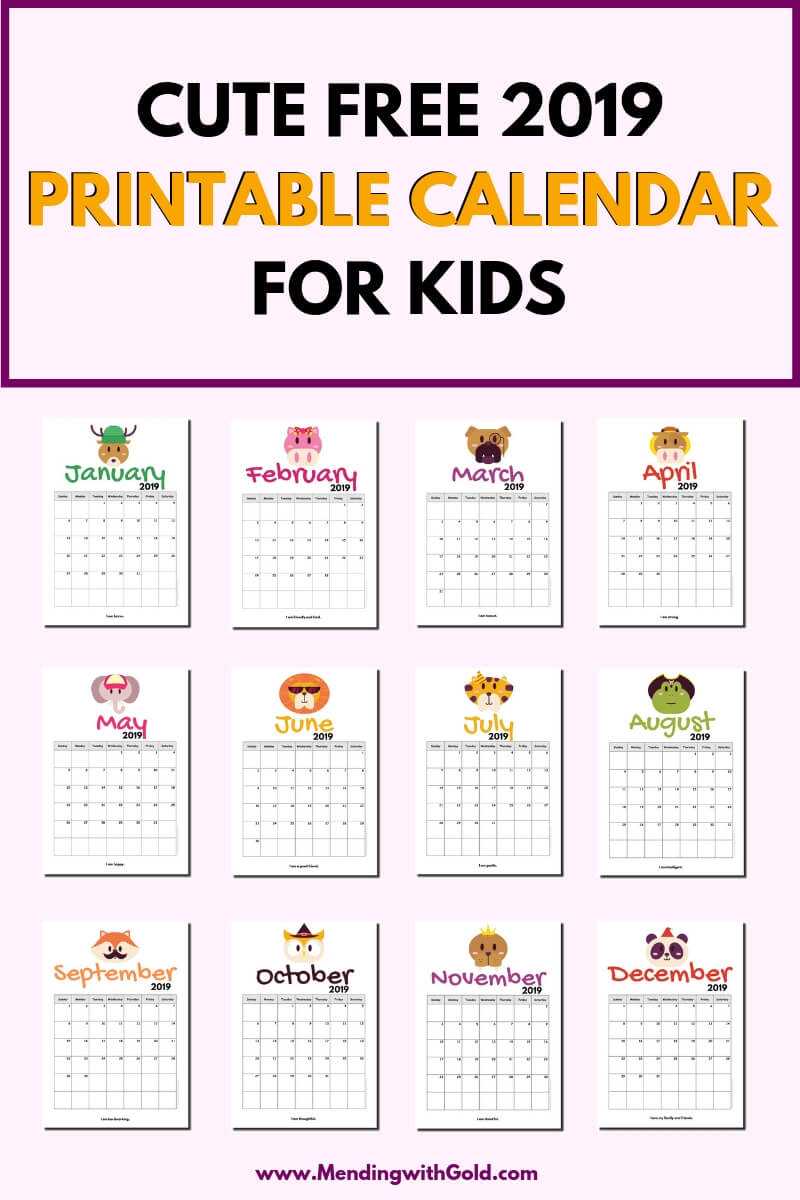 Kids Printable Calendar That Are Modest | Snyder Website For Blank Calendar Template For Kids
