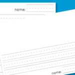 Kindergarten Lined Paper – Download Free Printable Paper Within Notebook Paper Template For Word 2010