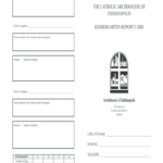 Kindergarten Report Card Template – Fill Online, Printable Inside Kindergarten Report Card Template