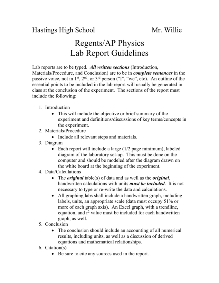 Lab Report Conclusion Template Sample Design Templates