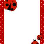 Ladybug Invitations Template Free – Barati.ald2014 Inside Blank Ladybug Template