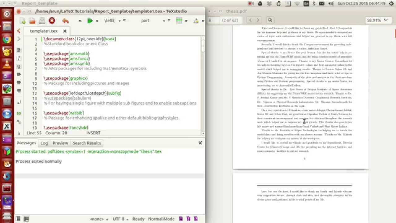 Latex Programming : 053 : Making Your Own Thesis/report Template Part 1 Of 4 Intended For Latex Template For Report