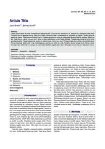 Latex Typesetting - Showcase intended for Technical Report Template Latex