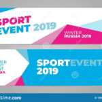 Layout Banner Template Design For Winter Sport Event 2019 For Sports Banner Templates